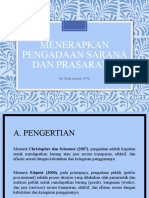 Menerapkan Pengadaan Sarana Dan Prasarana: by Cindy Juniarti, S.PD