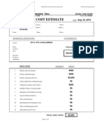 Cost Estimate: Ada 3344 Yosemite Ave. El Cerrito