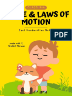 Force and Laws of Motion - Shobhit Nirwan