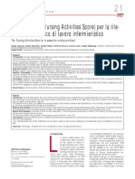 La Scala NAS (Nursing Activities Score) Per La Rile-Vazione Del Carico Di Lavoro Infermieristico