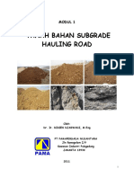 Modul 01., Tanah Bahan Subgrade Hauling Road