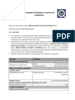 Document de Informare Cu Privire La Comisioane Cont Euro