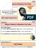 Slides Biological Therapies For Schizophrenia Drug Therapy (A Level Psychology Schizophrenia Topic)