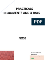 Exam Instruments and XRAYS