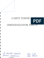 Carte Tehnica - Omogenizator 3000 L - H