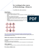 Lab Safety Rules 2018 Alba Nova