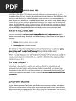 Cunnilingus Techniques and Tips | PDF | Clitoris | Oral Sex