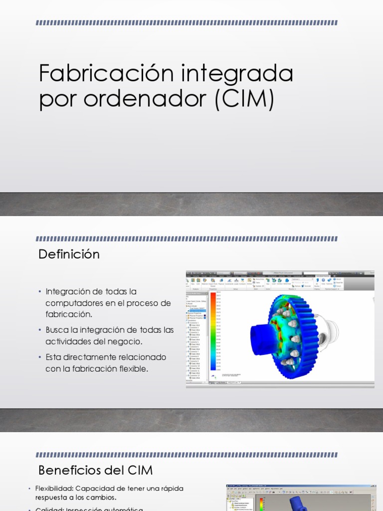 Fabricación Integrada por Ordenador (CIM) | PDF | Control numerico ...