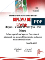 Diploma Tercer Grado Ambientación