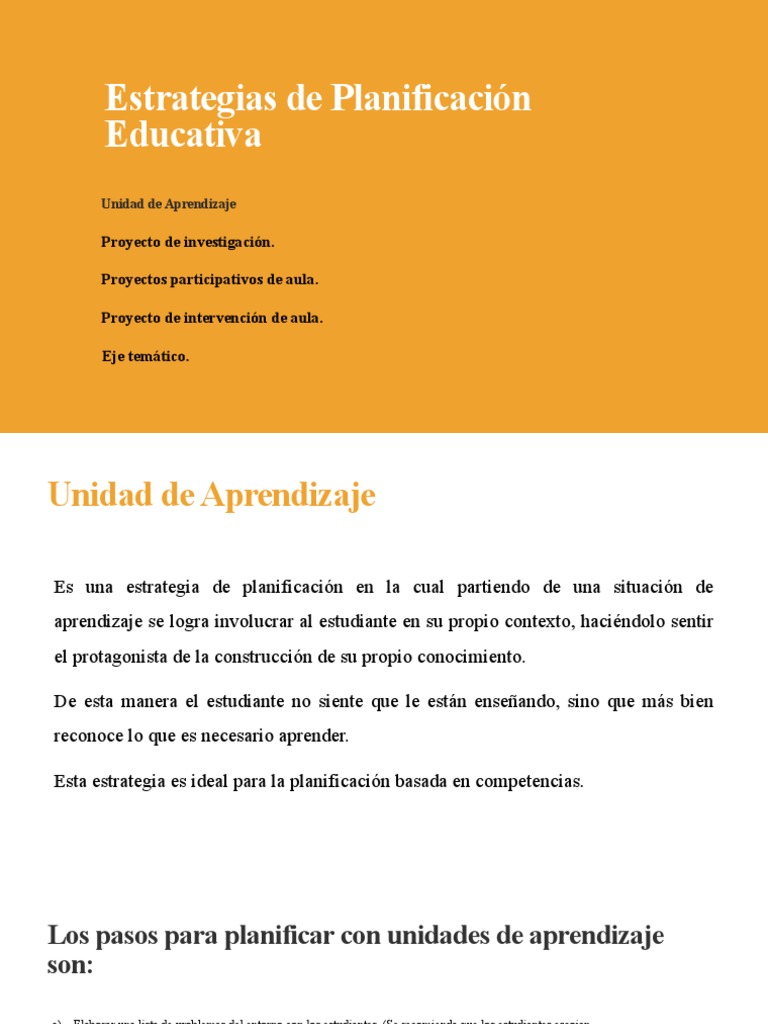 Estrategias de Planificación Educativa | PDF | Plan de estudios ...