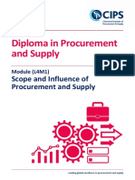 L4M1 Scope and Influence of Procurement and Supply Lesson Plan