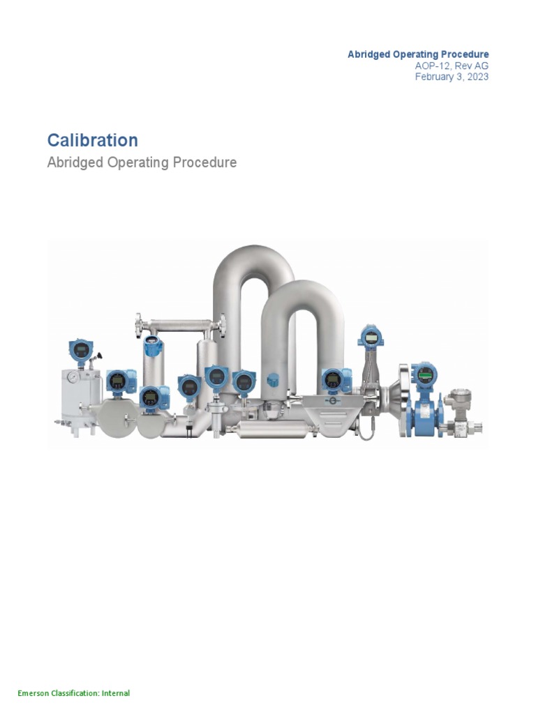 AOP-12 Calibration Rev. AG | PDF