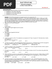 12 Half Yearly Accounts Paper