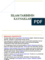 Ders - İslam Tarihi Kaynakları