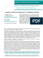 Methods of Laboratory Diagnostics of Candidiasis Stomatitis