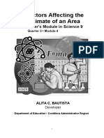 M4 Factors Affecting The Climate of An Area