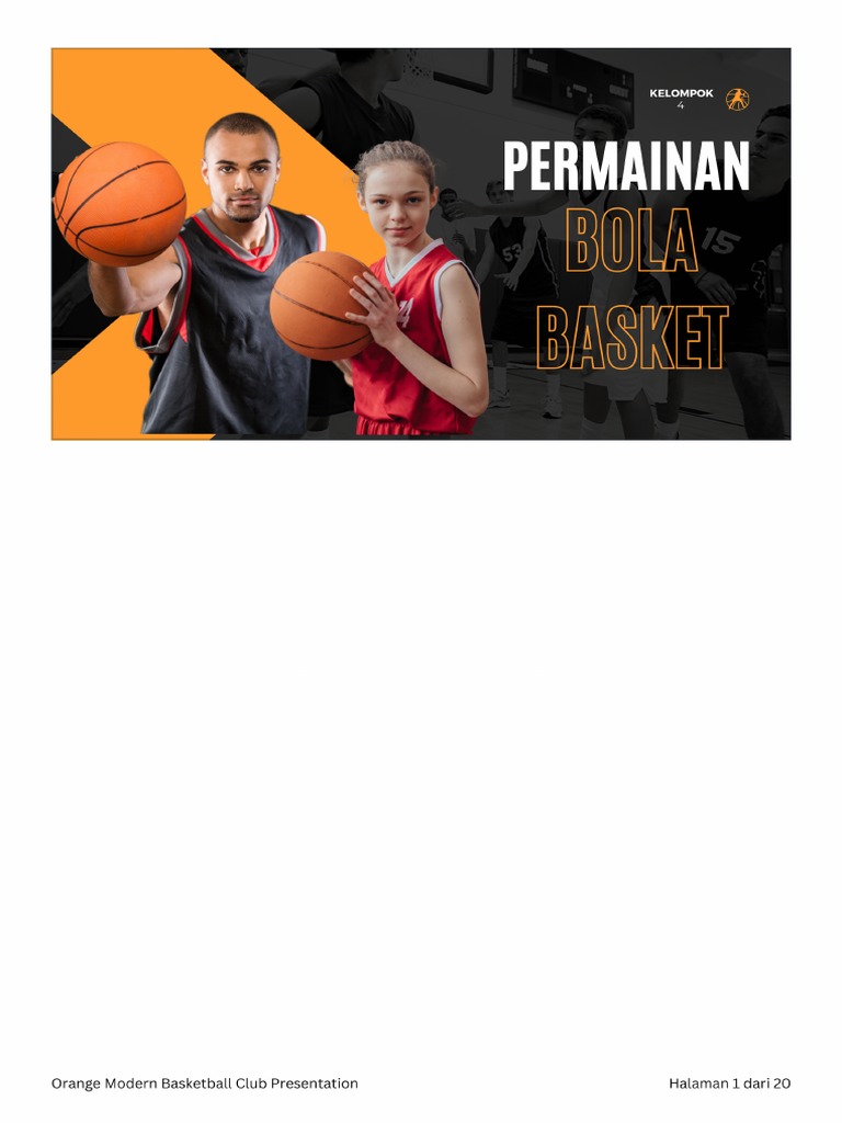 Orange Modern Basketball Club Presentation | PDF