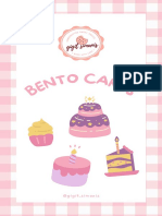 Bento Cake Pricelist