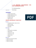 Procesamiento de Muestras As Con Enfermedades de Transmision Sexual