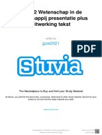 Stuvia 604928 Fia 2.2 Wetenschap in de Maatschappij Presentatie Plus Uitwerking Tekst