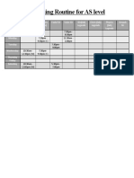 Couching Routine For As Level