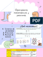 Operadores Matemáticos y Patrones 1