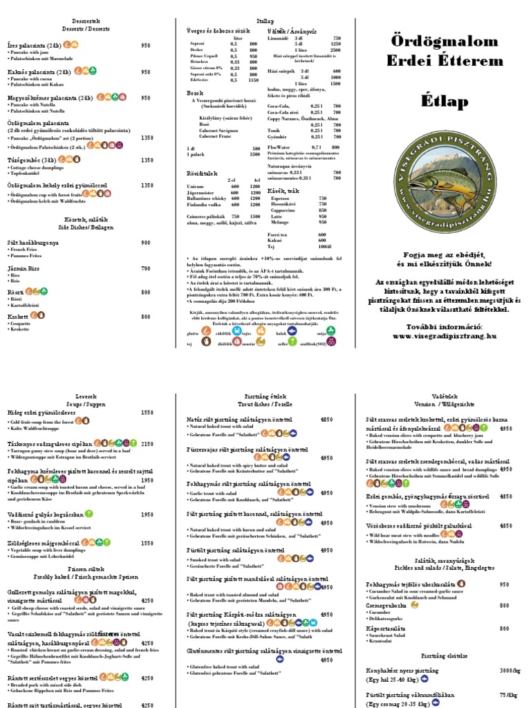 Etlap 2023tavasz | PDF