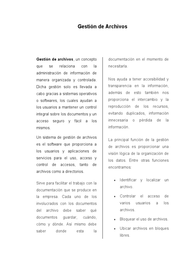 Ejercicio1 Gestion Archivo Alan | PDF | Archivo de computadora ...