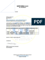 Carta Historial Mantenimientos Lumira