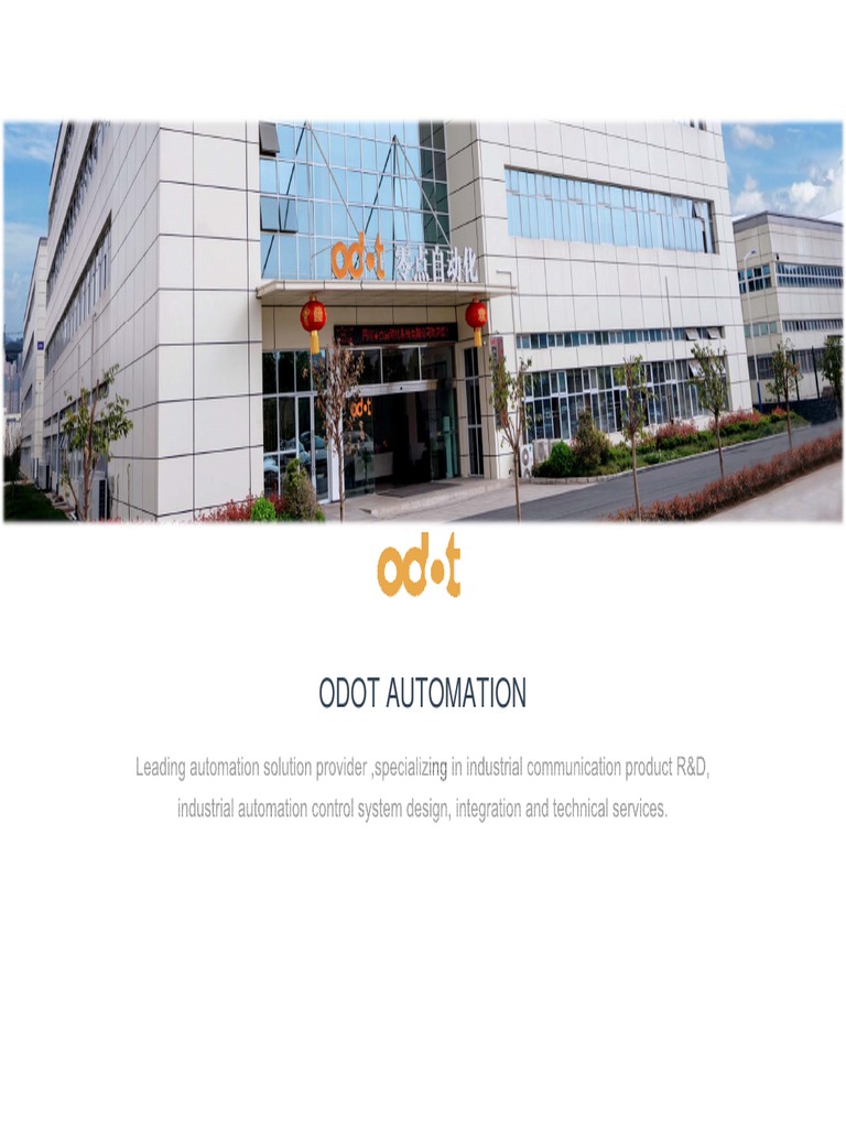 ODOT Brief Introduction PDF Programmable Logic Controller Automation