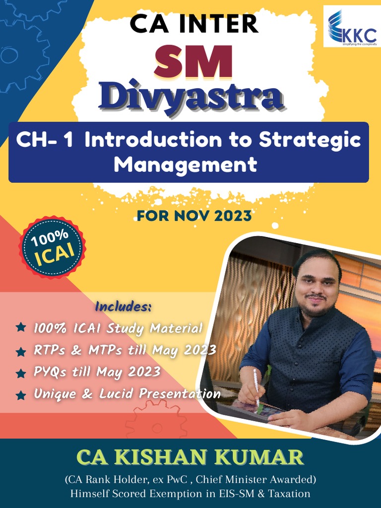 Strategic Management Study Material Nov 2023 | PDF