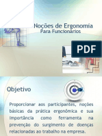 Noções de Ergonomia para funcionários