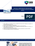 Costo de La Corrupción en El Perú (Resumen) SWWW Contraloría General de La República 2019 y 2020