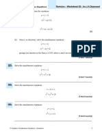 Work Sheet 03 - Edexcel - Pure 1