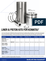 F-720-320 Kit Camisa Pistones y Anillos Komatsu