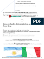 Tradiciones Italianas en Argentina - Gestionista Italia