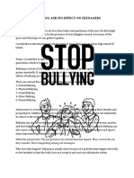 Bullying and Its Effect On Teenagers 53-1