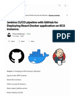 Jenkins Ci CD Pipeline With Github For Deploying React Docker Application On Ec2 Instance