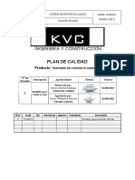 Plan de Calidad - Buzones de Concreto - KVC