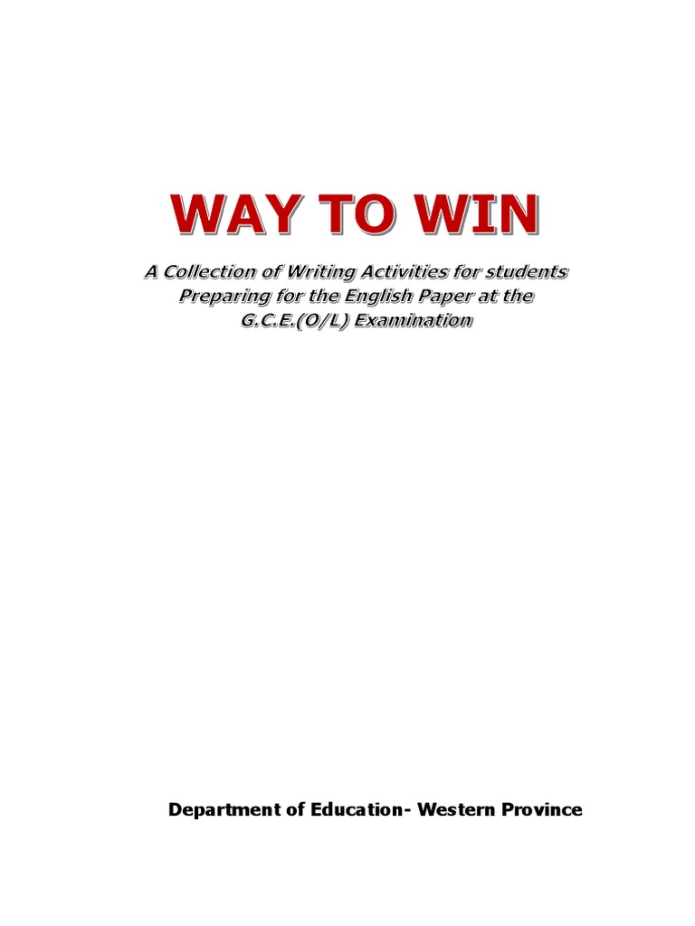 Way to Win: English Exam Prep Guide | PDF | Books