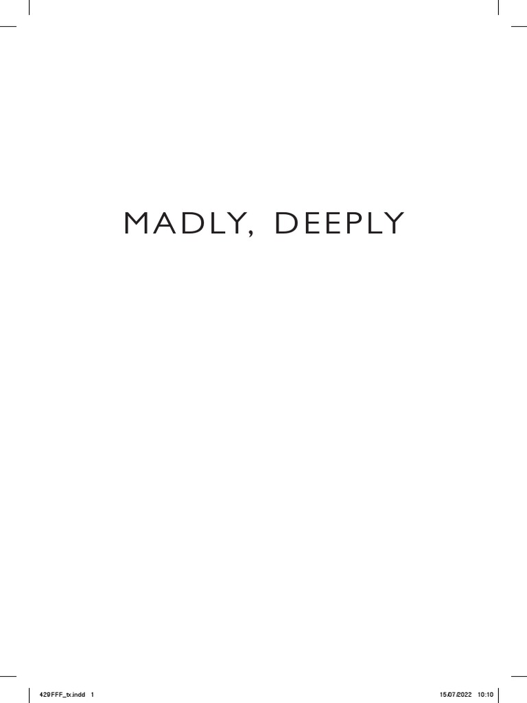 Final PDF MADLY, DeEPLY by Alan Rickman PDF