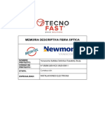 Memoria Descriptiva Fibra Optica