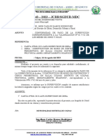 Informe #43 - 2023 - Jcrrsgdur-Mdc Conformidad de Pago de La Supervisión Valorizacion #01 y 02 Del Mes de Junio y Julio