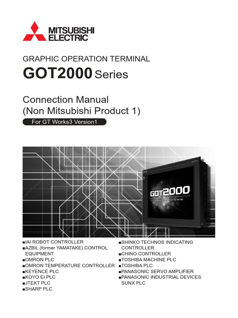 MITSUBISHI GOT2000 Connection Manual Non Mitsubishi Product 1 For