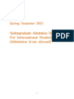 YSU 2. Undergraduate Admission Guidelines (Admissionfrom Abroad) 2023-Spring