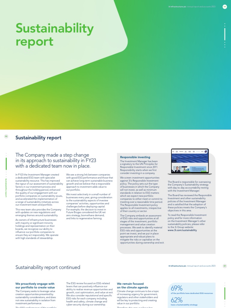 Sustainability Report 2023 | PDF | Climate Change Mitigation ...