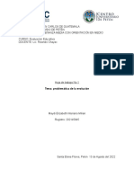 Tema: Problemática de La Evolución