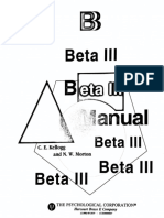 Manual Betta III