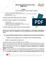 Critérios de Diagnóstico Do Autismo