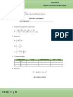 Examen de Matemáticas Clei Iii y Iv Marzo 18 de 2022